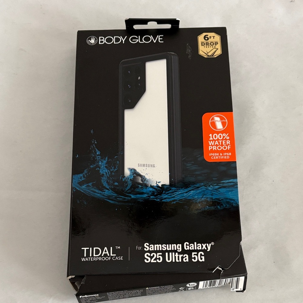 Body glove tidal black  waterproof case for Samsung Galaxy S25 ultra new opened